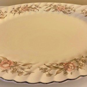 Early Mid Century JB 2H oval platter. Snowhite Regency ironstone made in England